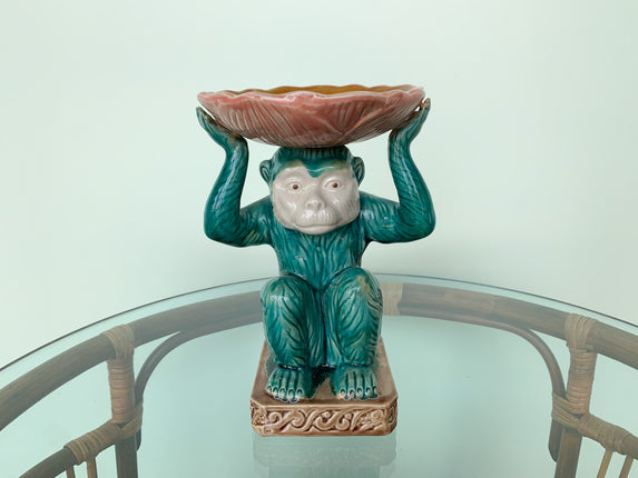 Whimsical Turquoise Monkey