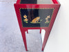 Lynn Chase Red Lacquered Cheetah Side Table