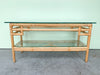Ficks Reed Rattan Console Table