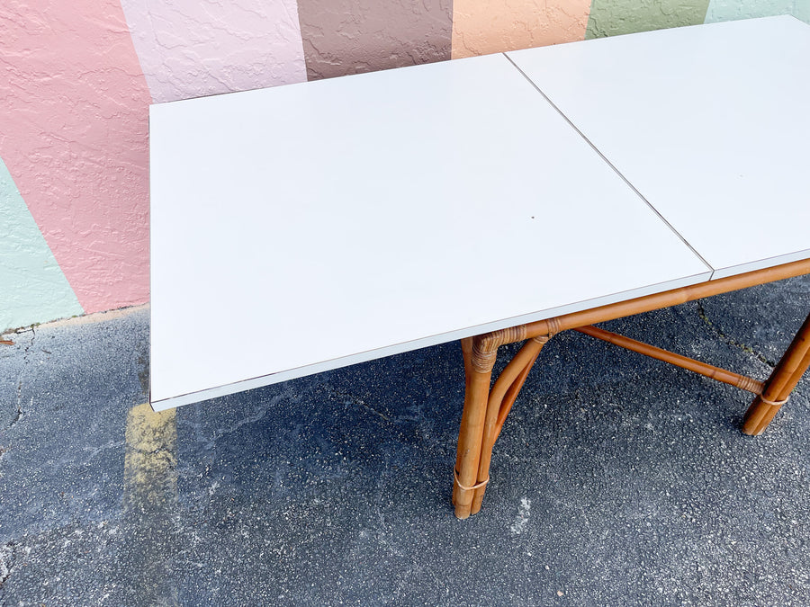 Ficks Reed Flip Top Rattan Game Table