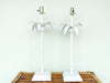 Pair of Tole Palm Tree Lamps