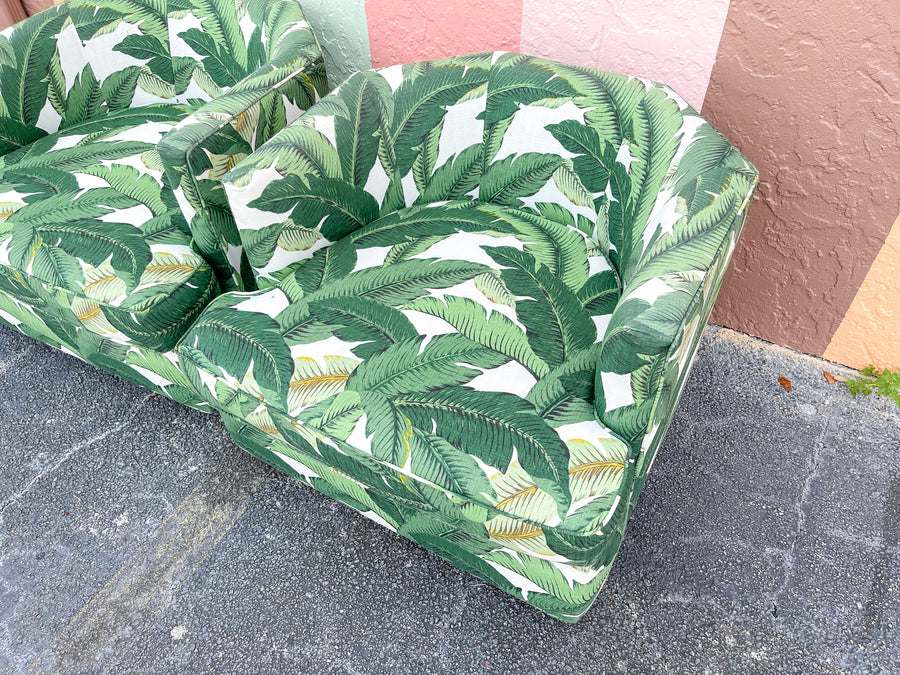 Pair of Upholstered Palm Chairs
