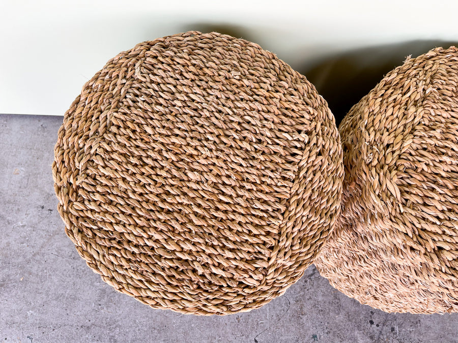 Pair of Seagrass Stools