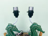 Pair of Adorable Seahorse Lamps