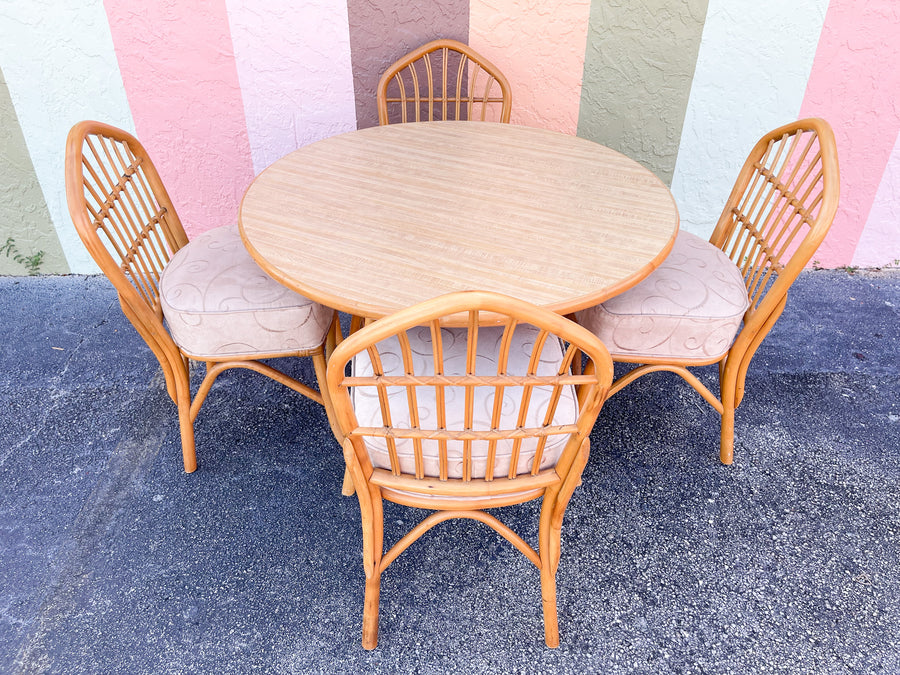 Old Florida Rattan Dining Set