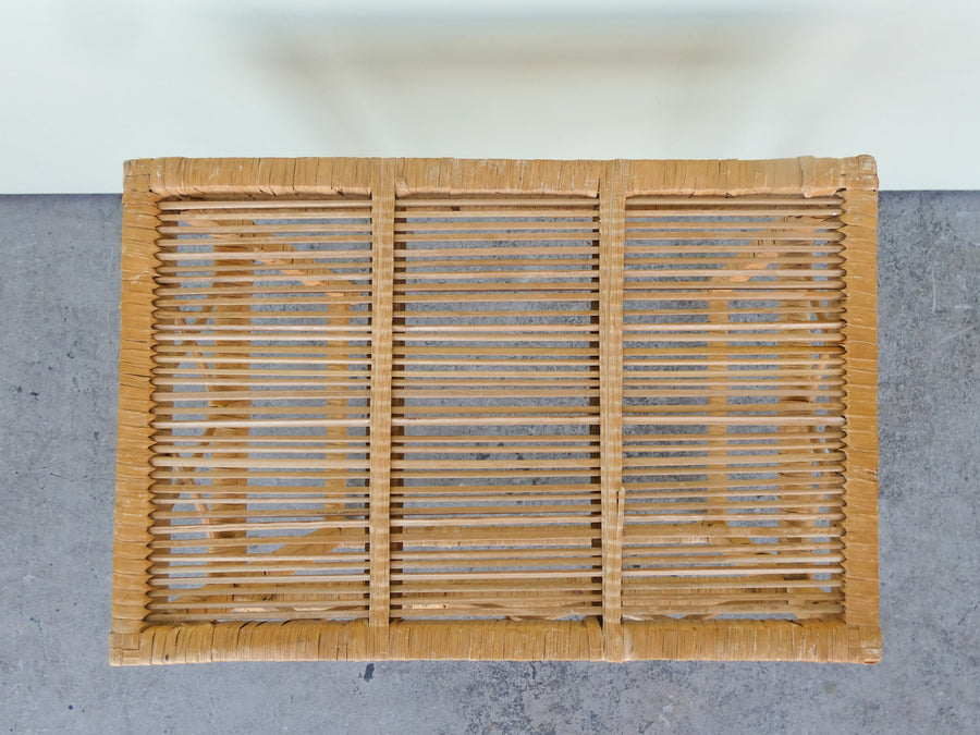 Warehouse Wednesday: Set of Three Buri Rattan Nesting Tables