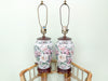 Pair of Granny Chic Floral Lamps