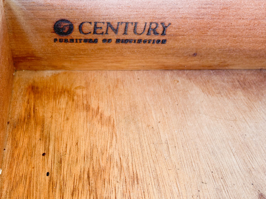Pair of Century Faux Bamboo Nightstands