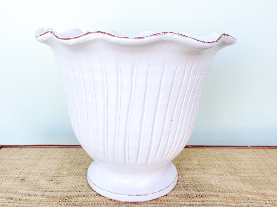 Pair of Italian Terracotta Tulip Planters
