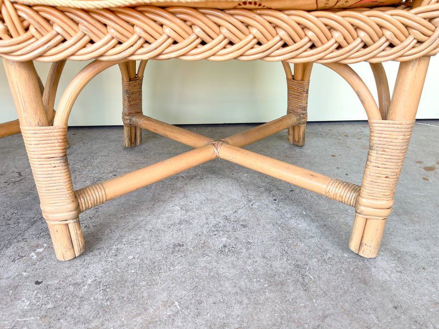 Pair of Bielecky Brothers Braided Rattan Chairs