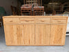 Split Bamboo Wrapped Credenza