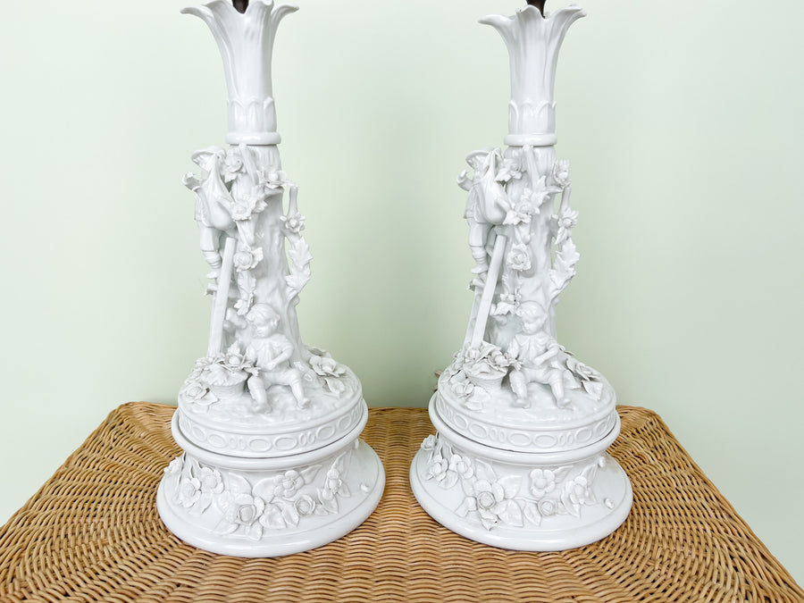 Pair of Blanc De Chine Lamps