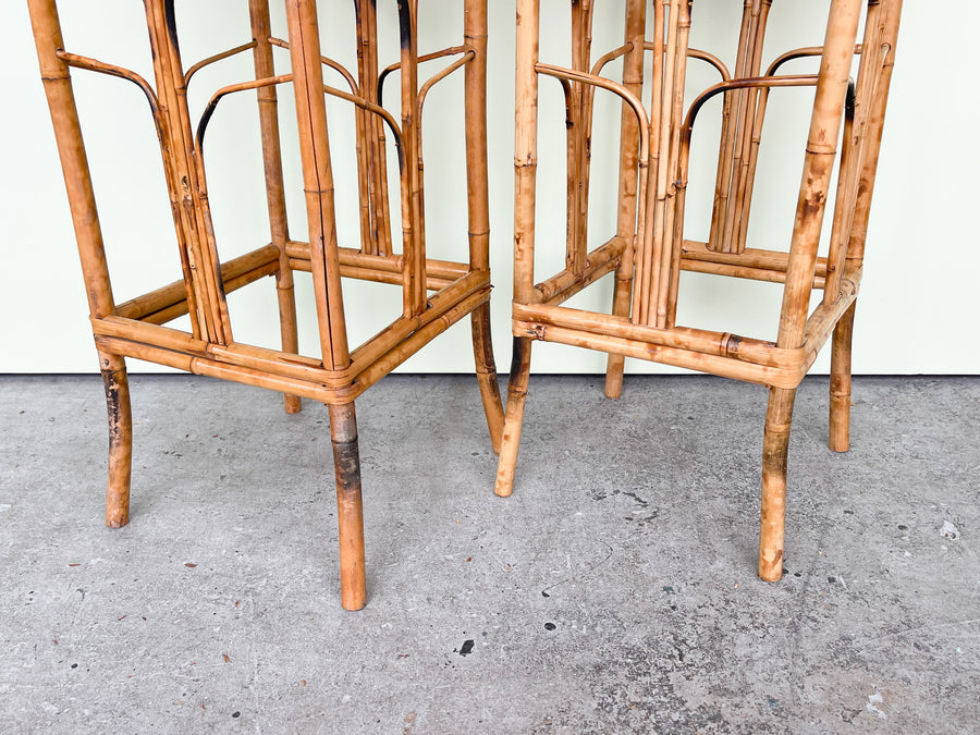 Pair of Tortoiseshell Plant Stands