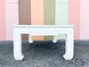 White Linen Wrapped Coffee Table