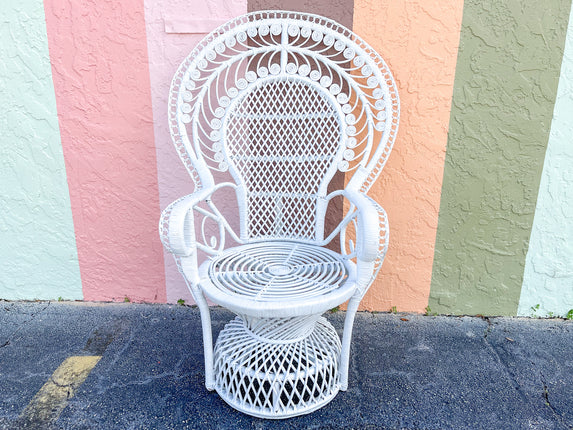 Fab Fiddlehead Rattan Peacock Chair