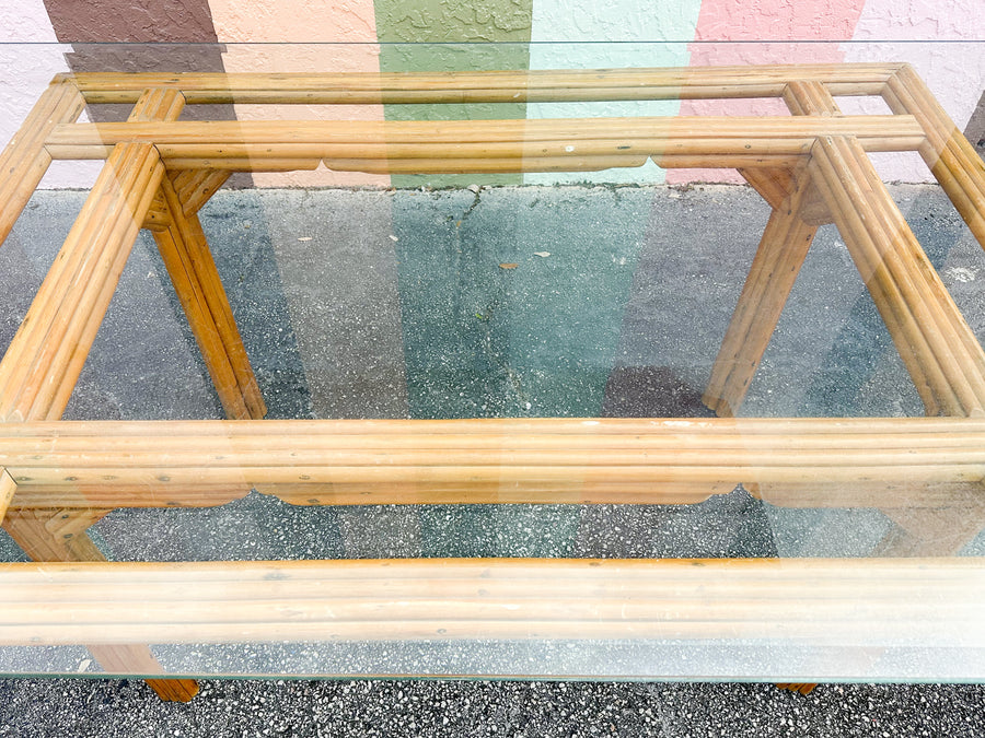 Warehouse Wednesday: Grid Top Rattan Dining Table