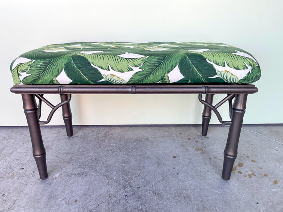 Petite Palm Print Bench