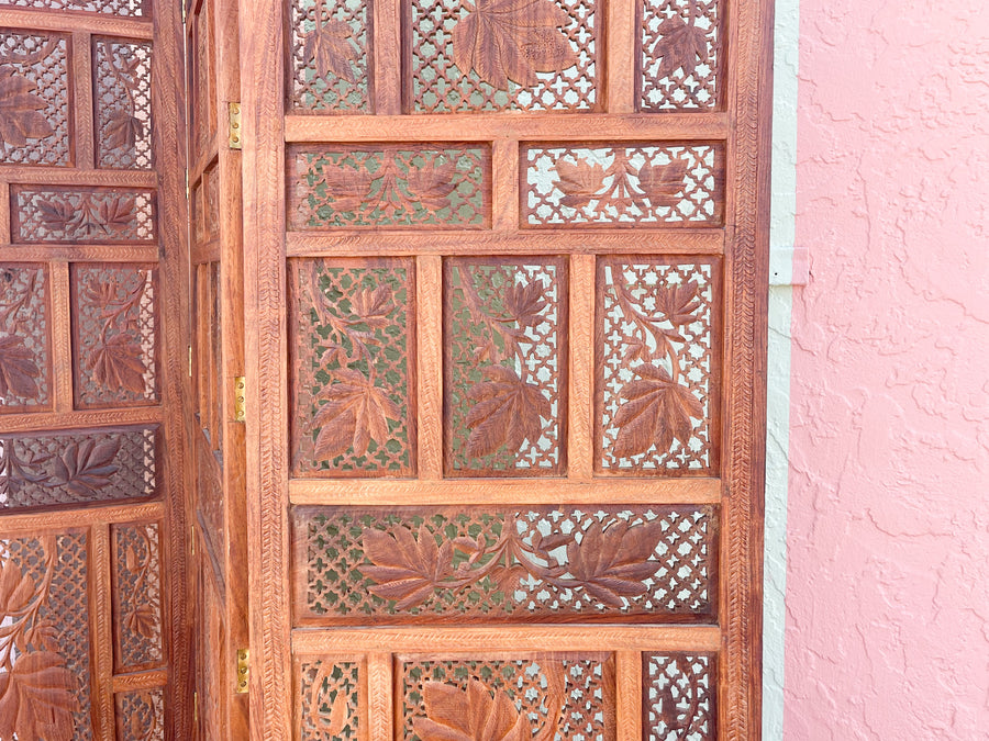 Moroccan Chic Four Panel Screen
