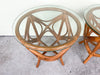 Pair of Island Style Rattan Side Tables