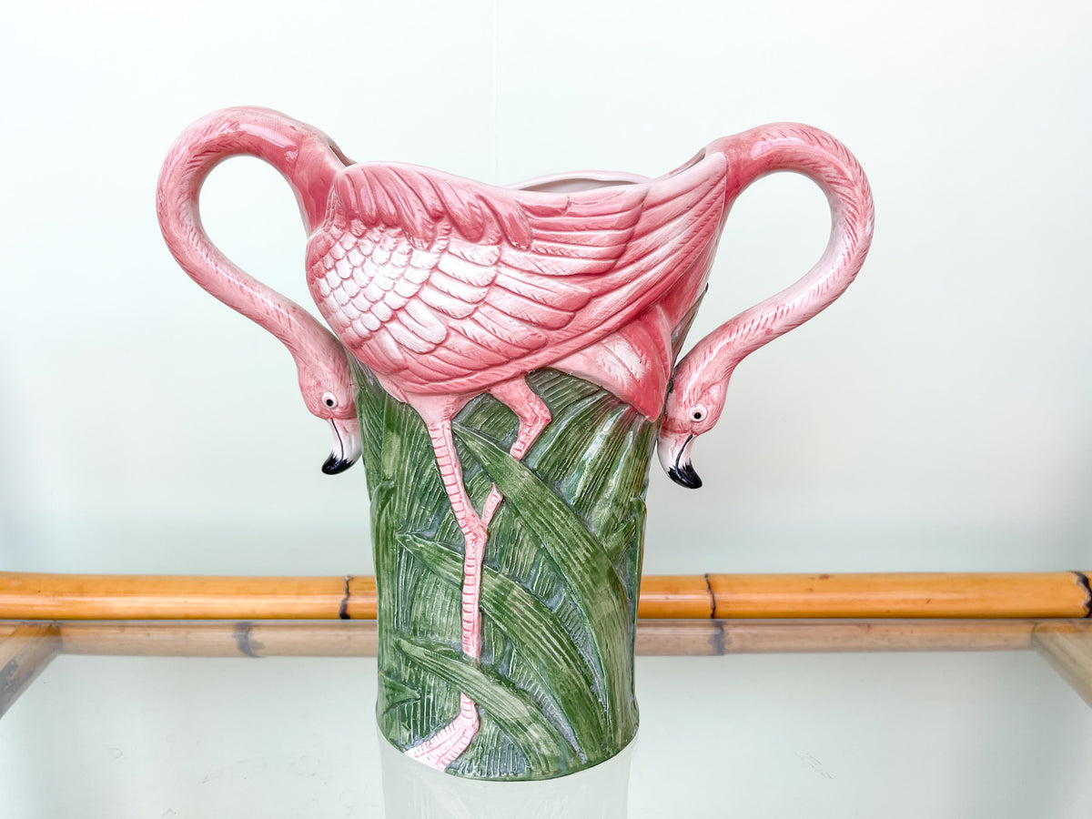 Fab Fitz and Floyd Flamingo Vase
