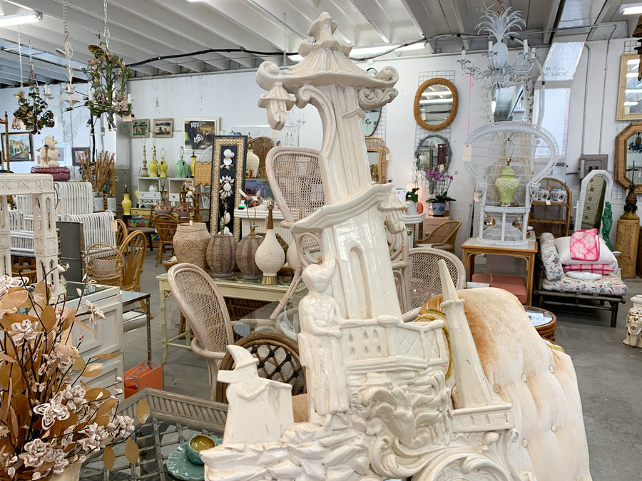 Palm Beach Chinoiserie Pagoda Mirror