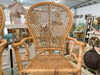 Pair of Balloon Back Rattan Chairs