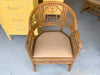 Pair of French Style Chinoiserie Rattan Chairs