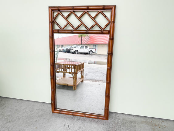 Faux Bamboo Chippendale Mirror