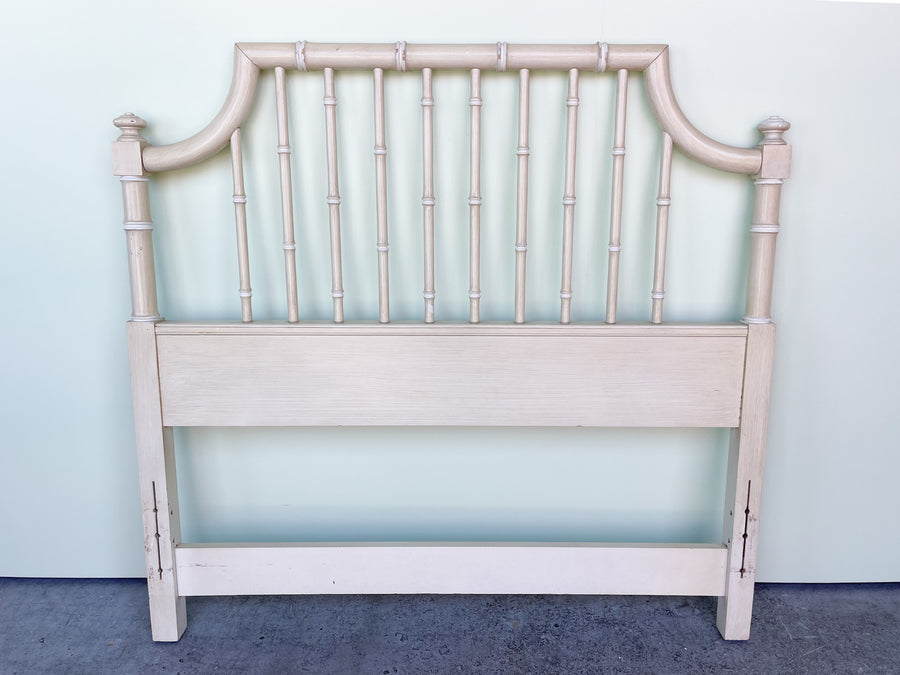 Pair of Faux Bamboo Pagoda Twin Headboards