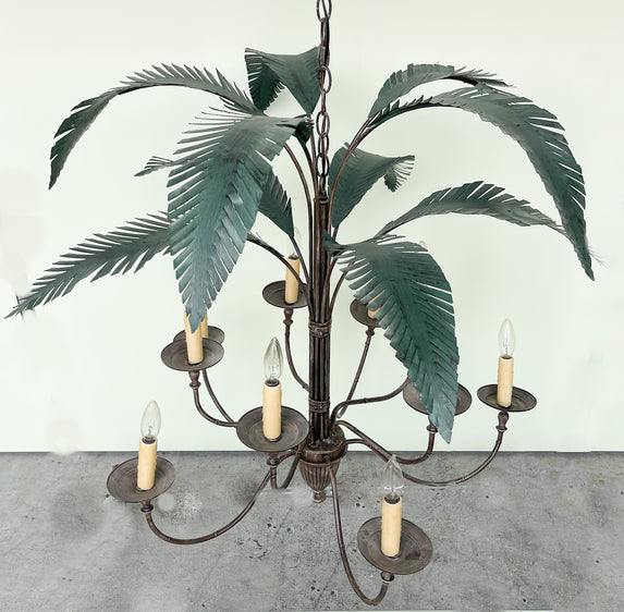 Large Palm Leaf Chandelier