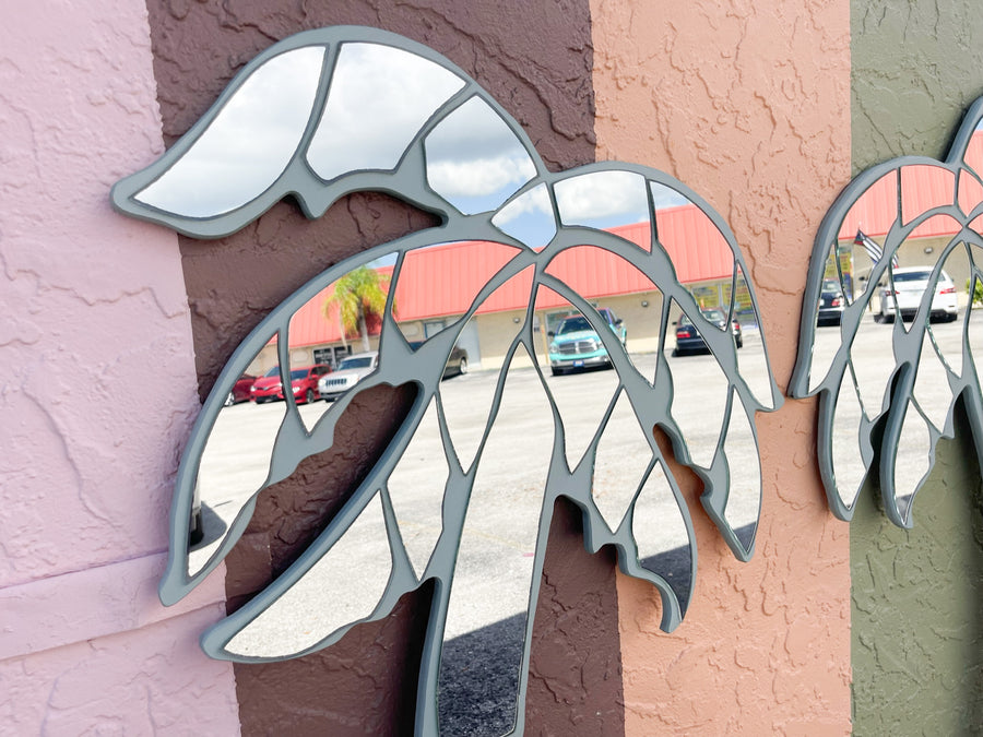 Pair of Miami Vice Inspired Mirrored Palms