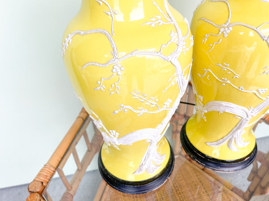 Pair of Canary Yellow Icing Lamps