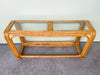 Old Florida Rattan Console