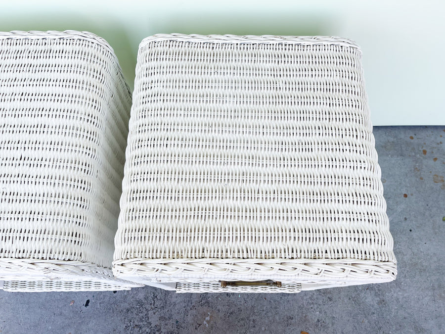 Pair of Sweet Wicker Nightstands