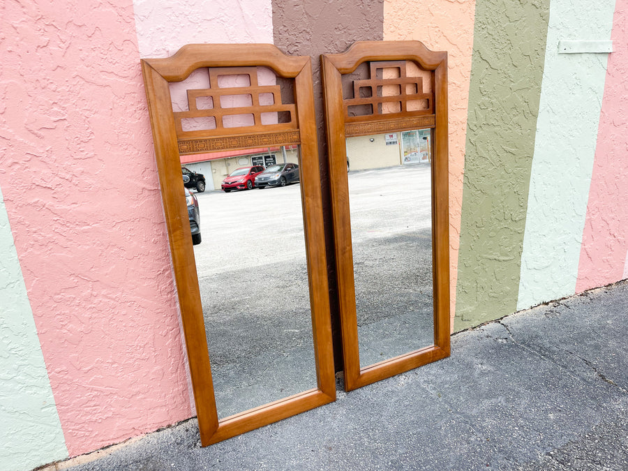 Pair of Fretwork Mirrors
