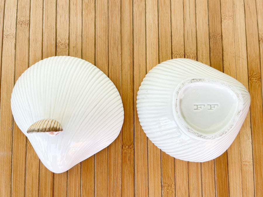 Pair of Fitz and Floyd Shell Trinket Dishes