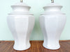 Pair of Cream Ginger Jar Lamps