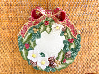 Fitz and Floyd Holiday Bow Trinket Dish