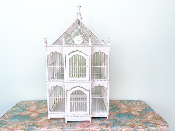 Palm Beach Chic Wood Bird Cage