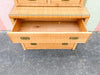Wicker Chic Natural Chest with Mirror