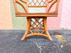 Set of Six Ficks Reed Rattan Swivel Dining Chairs