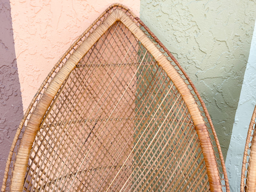 Pair of Fab Island Chic Rattan Chairs