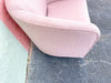 Pair of Pink Chic Upholstered Swivel Chairs