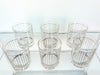 Set of Six Culver Pinstripe Glassware