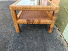 Billy Baldwin Style Rattan and Cane Coffee Table