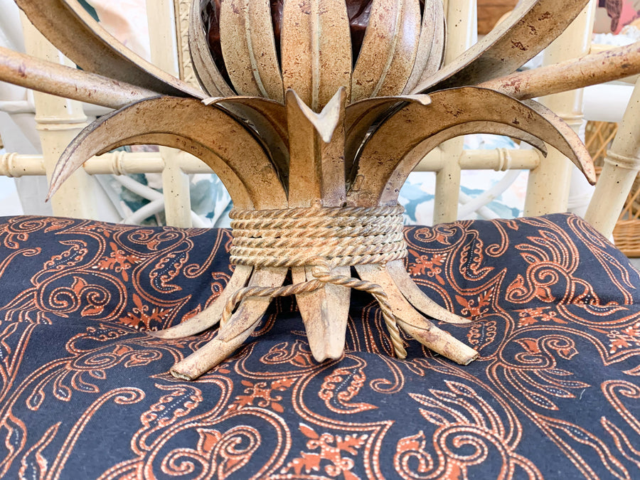Pair of Palm Beach Pineapple Sconces