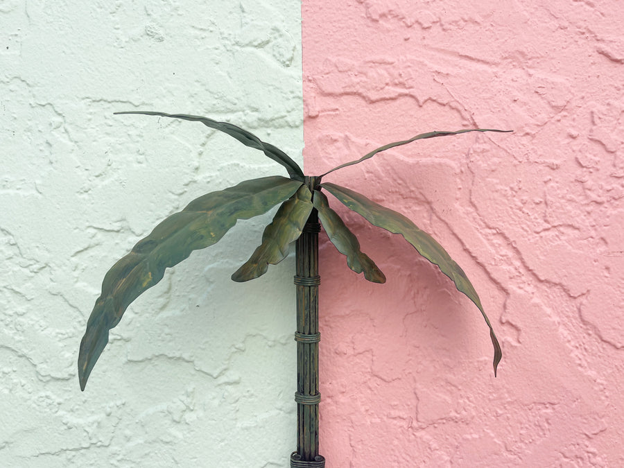 Pair of Tole Palm Tree Wall Art