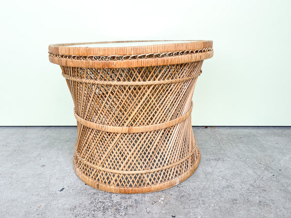 Island Style Drum Side Table