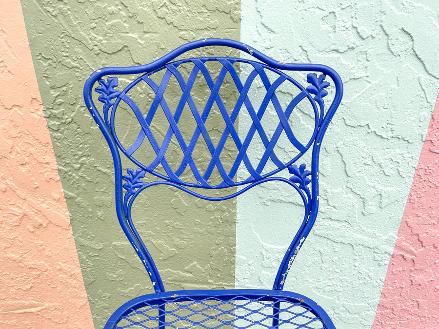 Palm Beach Chic Lattice Iron Bistro Set