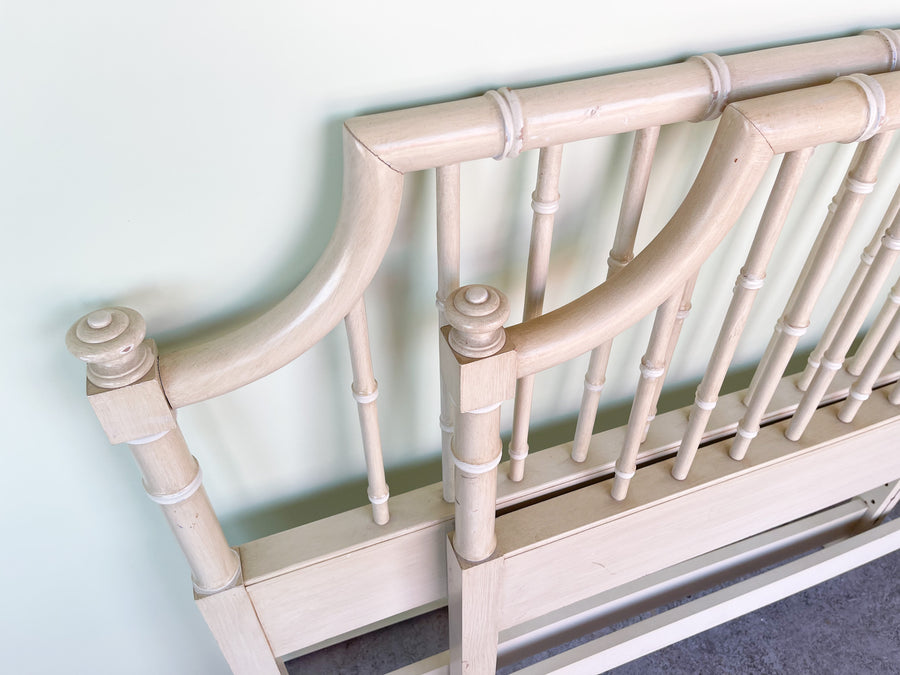 Pair of Faux Bamboo Pagoda Twin Headboards